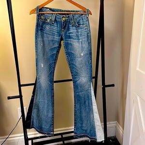 Vintage Low Rise Flared True Religion Jeans